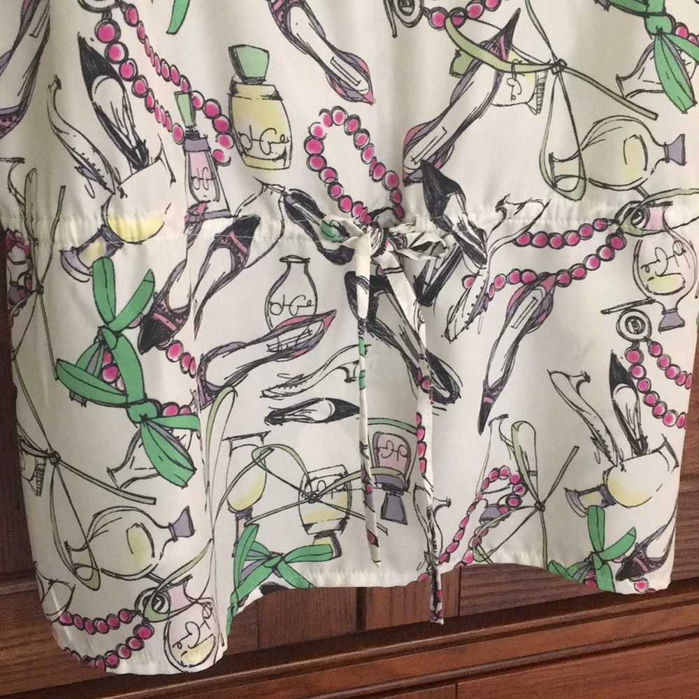 ❤️Ultra fem print ruffles pearls shoes cami tank - Picture 3 of 16